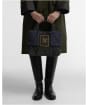 Women's Barbour Tartan Arlene Mini Quilted Tote Bag - Shadow Classic Tartan