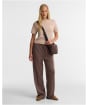 Women's Barbour International Monaco Baffle Quilt Crossbody Bag - Truffle