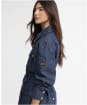 Women's Barbour International Belted Denim Casual Jacket - Dark Blue Wash