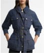 Women's Barbour International Belted Denim Casual Jacket - Dark Blue Wash