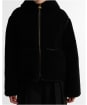 Women's Barbour International Ramona Fleece Casual Jacket - Black
