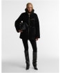Women's Barbour International Kemora Fleece Casual Jacket - Black