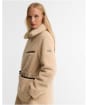 Women's Barbour International Kemora Fleece Casual Jacket - Jasmine / Black