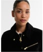 Women's Barbour International Hanson Velvet Casual Jacket - Black