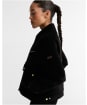 Women's Barbour International Hanson Velvet Casual Jacket - Black