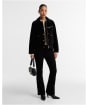 Women's Barbour International Hanson Velvet Casual Jacket - Black