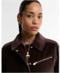 Women's Barbour International Hanson Velvet Casual Jacket - Truffle
