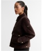Women's Barbour International Hanson Velvet Casual Jacket - Truffle