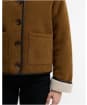Women's Barbour Penny Fleece Casual Jacket - Tan / Ecru