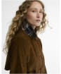Women's Barbour Antonella Cord Trench Casual Jacket - TAN/BIRCHWOOD D