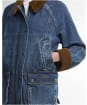 Women's Barbour Denim Modern Beadnell Casual Jacket - Mid Blue Denim / Classic