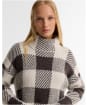 Women's Barbour International Amaya Knitted Mini Dress - TRUFFLE MULTI