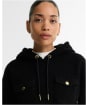 Women's Barbour International Lilah Fleece Hoodie - Black