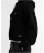 Women's Barbour International Lilah Fleece Hoodie - Black