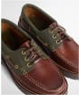 Women's Barbour Darras Boat Shoe - Mahogany/Olive