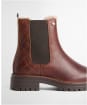 Women's Barbour Evie Faux Fur Chelsea Boots - Brown Leather