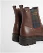 Women's Barbour Amberley Chelsea Boots - DK TAN LEATHER