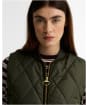 Women's Barbour Glendyn Quilted Gilet - Olive / Shadow Classic