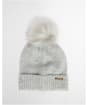 Women’s Barbour International Sparkle Hat & Scarf Set - Grey Marl