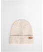 Women's Barbour Pendle Beanie & Blair Scarf Gift Set - LIGHT BIRCHWOOD