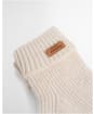 Women's Barbour Pendle Beanie & Gloves Gift Set - Eggshell
