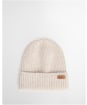 Women's Barbour Pendle Beanie & Gloves Gift Set - Eggshell