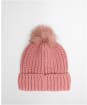 Women's Barbour Saltburn Bobble Hat - Dusty Rose