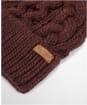 Women's Barbour Penshaw Cable Beanie - Fig