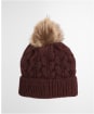 Women's Barbour Penshaw Cable Beanie - Fig