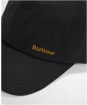Women's Barbour Belsay Wax Sports Cap - Black / Cardinal