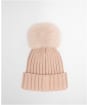 Women's Barbour International Conway Knitted Beanie Hat - Nutmeg