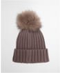 Women's Barbour International Conway Knitted Beanie Hat - Truffle