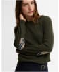 Women’s Barbour Pendle Crew Knit Sweater - OLIVE/BIRCHWOOD