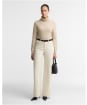 Women’s Barbour Pendle Roll Collar Sweater - HONEY/BIRCHWOOD