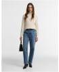 Women’s Barbour Pendle Roll Collar Sweater - ECRU/BIRCHWOOD T