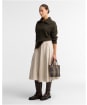 Women's Barbour Lavensdale Half Zip Knitted Jumper - Olive