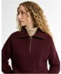 Women's Barbour Lavensdale Half Zip Knitted Jumper - Fig