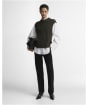 Women's Barbour Anastasia Knitted Vest - Olive Multi Patchwork