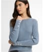 Women's Barbour International Seren Knitted Jumper - Washed Pearl Blue