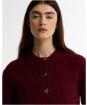 Women's Barbour Adalyn Knitted Cardigan - Cranberry Red