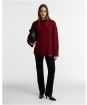 Women's Barbour Gaia Knitted Jumper - Cranberry Red