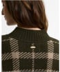 Women's Barbour Delilah Knitted Jumper - Olive Multi Patchwork