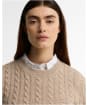 Women's Barbour Ashdown Cable Knitted Jumper - Honey