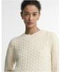 Women's Barbour Ashdown Cable Knitted Jumper - Ecru