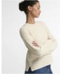 Women's Barbour Ashdown Cable Knitted Jumper - Ecru