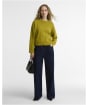 Women's Barbour Harling Cotton Knitted Jumper - Pear