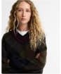 Women's Barbour Shae Knitted Jumper - Shadow Classic Tartan