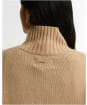 Women's Barbour Woodhouse Cashmere Blend Funnel Neck Knitted Jumper - Warm Trench
