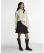 Women's Barbour Woodhouse Cashmere Blend Funnel Neck Knitted Jumper - Ecru