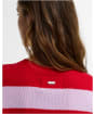 Women's Barbour Woodhouse Striped Cashmere Blend Knitted Jumper - Crimson Multi